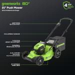 Greenworks 80V Cordless Lawn Mower and Leaf Blower