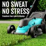YARDCARE 36V Cordless Lawn Mower with Batteries