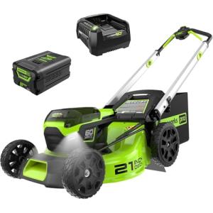 Greenworks 60V 21" Cordless Lawn Mower with Battery