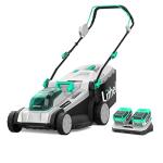 Litheli 17-Inch Cordless Lawn Mower with Batteries