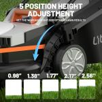 Litheli Cordless Electric Lawn Mower with Battery