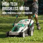 Litheli 17-Inch Cordless Lawn Mower with Batteries