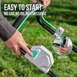 Litheli 17-Inch Cordless Lawn Mower with Batteries