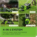 Greenworks 60V 21" Cordless Lawn Mower with Battery