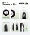 15x6.00-6 Lawn Mower Front Tire Assembly - 2 Pack