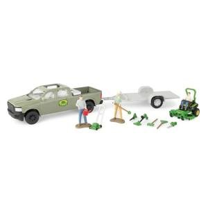 John Deere Lawn Care Toy Set with Truck & Tools