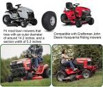 15x6 Lawn Mower Tires with Wheel Set, 2 Pack