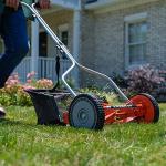 14-Inch Red 4-Blade Push Reel Mower