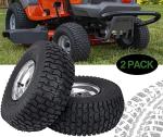 15x6 Lawn Mower Tires with Wheel Set, 2 Pack