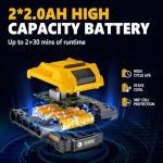 Telescopic Hedge Trimmer with 2 Batteries and Charger