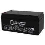 12V 3AH Rechargeable SLA AGM Battery with F1 Terminal