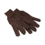Brown Cotton Gardening Work Gloves - Large