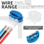 40-Pack Waterproof 3-Way Wire Connectors for Lawn Mowers