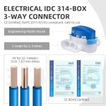 40-Pack Waterproof 3-Way Wire Connectors for Lawn Mowers