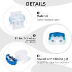 40-Pack Waterproof 3-Way Wire Connectors for Lawn Mowers