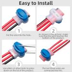 40-Pack Waterproof 3-Way Wire Connectors for Lawn Mowers