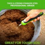 Heavy Duty Stainless Steel Garden Trowel with Grip