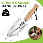 WORKPRO 11-Inch Wooden Handle Garden Trowel