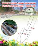 Heavy Duty Garden Shovel with Rubber Handle
