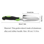 Heavy Duty Mini Garden Shovel with Rubber Handle