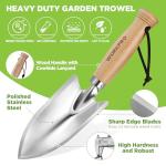 WORKPRO 11-Inch Wooden Handle Garden Trowel