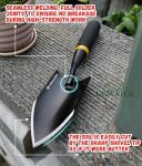 Heavy Duty Garden Shovel with Rubber Handle
