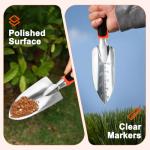 Heavy Duty Garden Shovel and Trowel Set