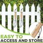 WORKPRO 11-Inch Wooden Handle Garden Trowel