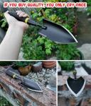 Heavy Duty Garden Shovel with Rubber Handle