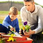 Heavy Duty Mini Garden Shovel with Rubber Handle