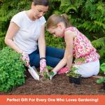 Ergonomic Heavy-Duty Garden Shovel and Trowel Set