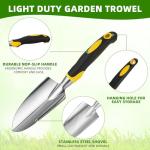 Yaocom Heavy Duty Aluminum Garden Shovel Set