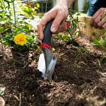 Radius Garden Ergonomic Aluminum Hand Trowel, Red