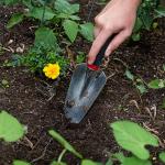 Radius Garden Ergonomic Aluminum Hand Trowel, Red
