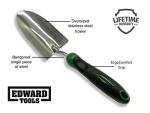 Edward Tools Bend-Proof Stainless Steel Garden Trowel
