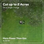 Greenworks 80V 42" Tractor with Four Batteries