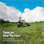 Greenworks 80V 42" Tractor with Four Batteries
