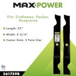 MaxPower 2-Blade Set for 46" Craftsman Mowers