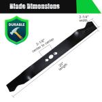 20 Inch Replacement Lawn Mower Blades - 2 Pack