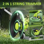 Cordless Electric String Trimmer with Dual Batteries