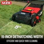 MZK 15-Inch Electric Dethatcher and Scarifier
