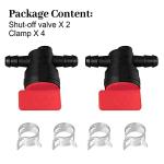 2-Pack Fuel Shut Off Valve for Lawn Mowers