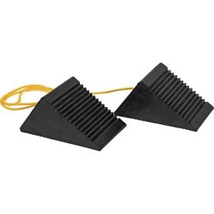 Mini Rubber Wheel Chock Set with Nylon Rope