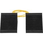 Mini Rubber Wheel Chock Set with Nylon Rope