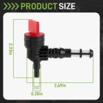 Carbbia 2 Pack 90 Degree Gas Shut Off Valves