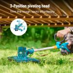 SEESII 12" Cordless Electric Lawn Mower & Trimmer