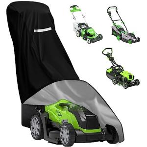 Heavy Duty Waterproof Lawn Mower Cover with Bag