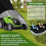 Heavy Duty Waterproof Lawn Mower Cover with Bag