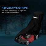 Heavy Duty Waterproof Lawn Mower Cover with Drawstring