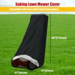 Heavy Duty Waterproof Lawn Mower Cover with Drawstring